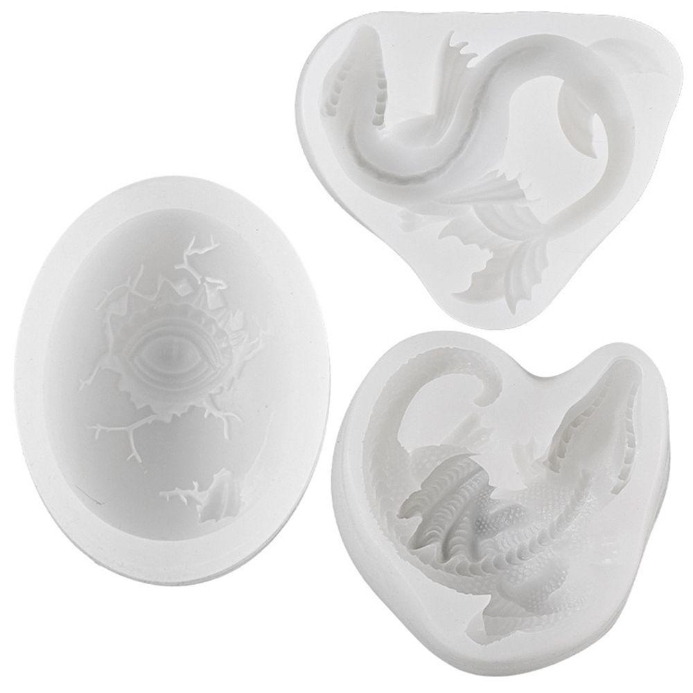 Khuôn Silicone Tạo Hình Rồng 3D Để Bàn Trang Trí