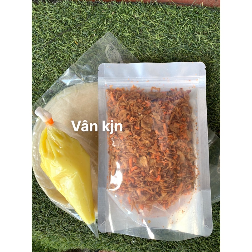 COMBO 200G BÁNH TRÁNG PHƠI SƯƠNG + MUỐI TÔM HÀNH PHI TẶNG KÈM BƠ