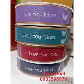 ruy băng thái chữ I LOVE YOU MORE