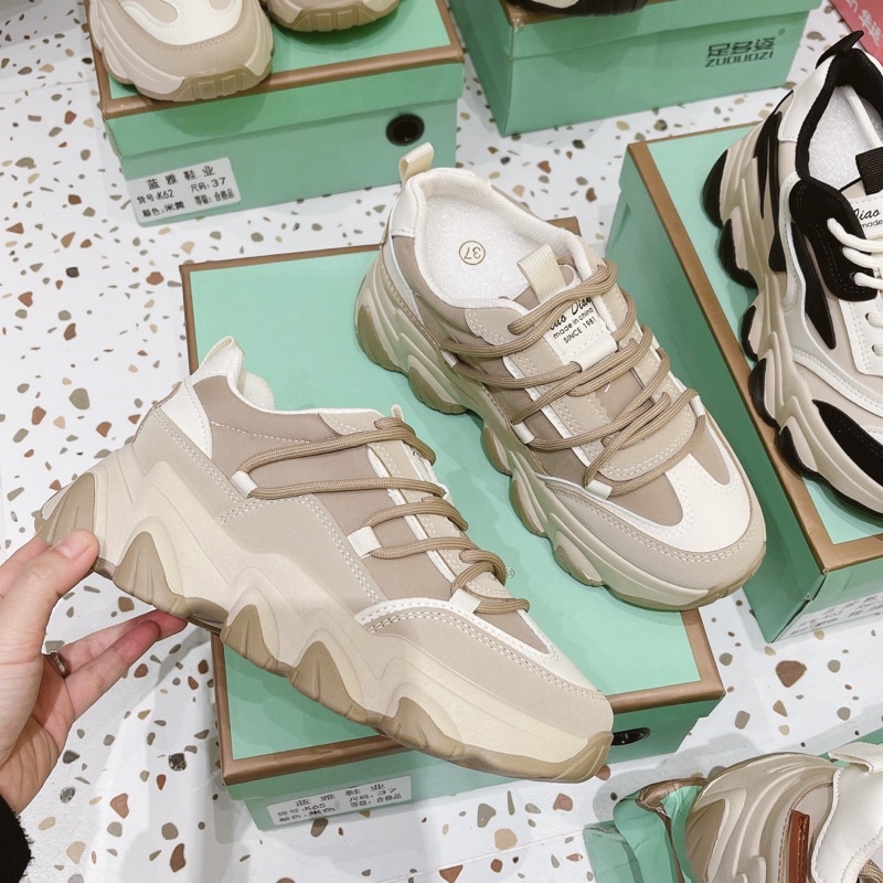 Giày thể thao sneaker pha viền đế cao siêu nhẹ fullbox hàng quảng châu cao cấp