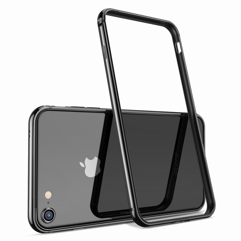 Ốp điện thoại phối nhôm khung viền kim loại chống sốc cho iPhone 6 6s 7 8 plus X XS XR XS MAX