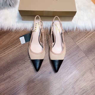 Sandal zara mũi vá gót nhọn fullbox tag mác
