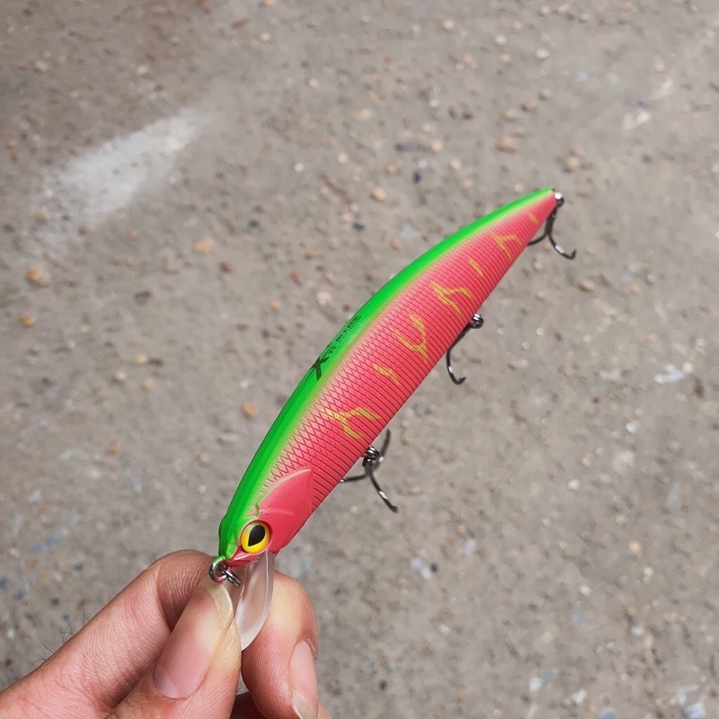 mồi câu cá chẽm, cá hồng Minow king dom 3523