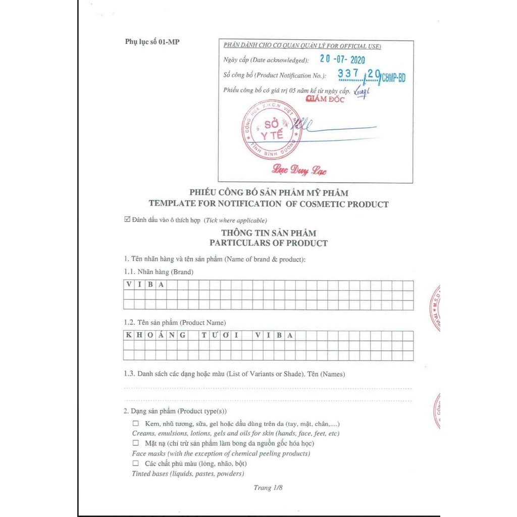 Khoáng tươi Viba 100ml-250ml Se khít lỗ chân lông và cấp ẩm cho làn da Pearl Store 31 | BigBuy360 - bigbuy360.vn