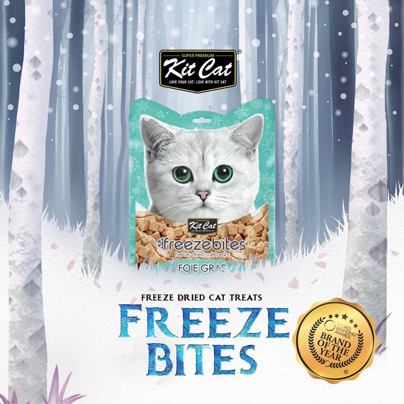 Snack Freeze Bites Kit Cat - thịt sấy lạnh công nghệ mới từ Kit Cat - bánh thưởng sấy thăng hoa cho mèo