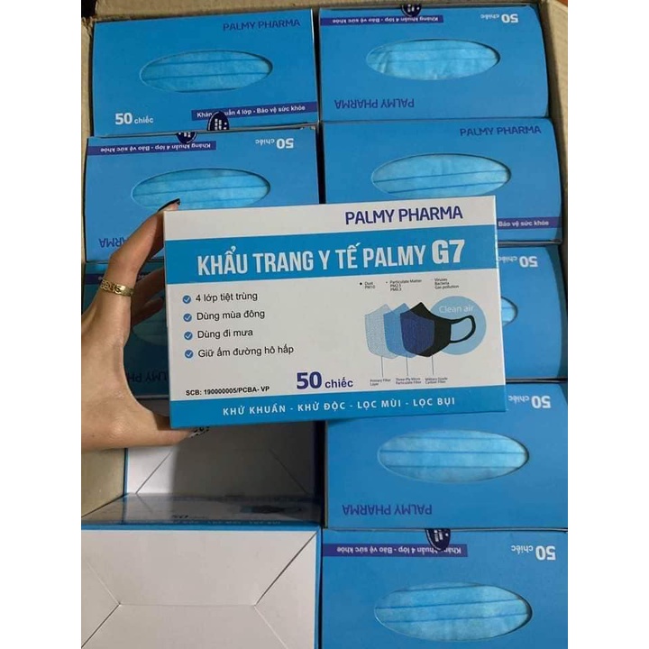 Khẩu trang y tế PALMY G7 cao cấp 4 lớp - [HÀNG CHÍNH HÃNG]
