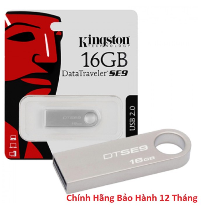 USB 2.0 Kingston DataTraveler SE9 4G, 8G, 16G, 32G, 64G Chính Hãng, Chống nước, Chống Va Đập Bảo Hành 12 Tháng