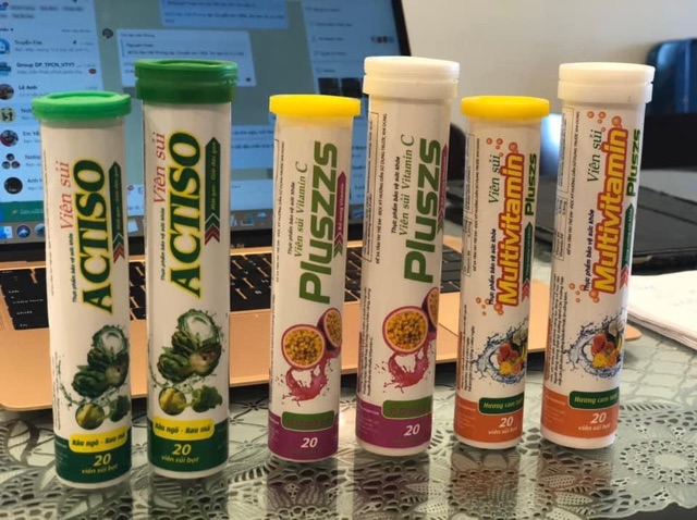 (Vị Dứa giảm béo)Viên sủi vitamin C tăng cường sức đề kháng | Thế Giới Skin Care