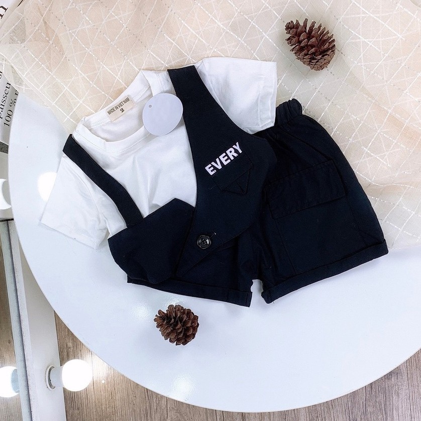 Bộ Cộc Tay Công Tử Cho Bé Trai Minchu kids