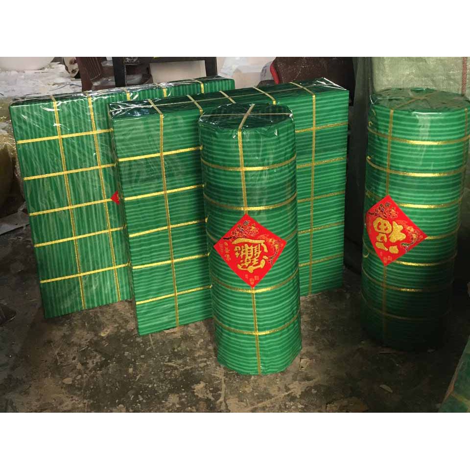 Mô hình mút xốp trang trí tết 2021, Bánh chưng bánh tét bằng xốp - Green Art