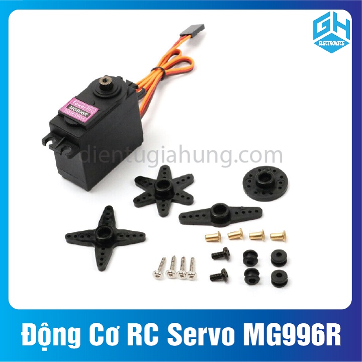 Động Cơ RC Servo MG996R tốc độ cao góc quay 180 ,360 độ