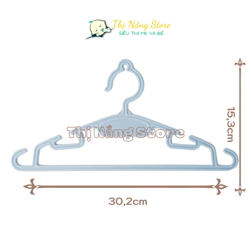 Móc treo quần áo đa năng, mắc quần áo đa năng Hokori nhựa Việt Nhật tiện dụng cho bé