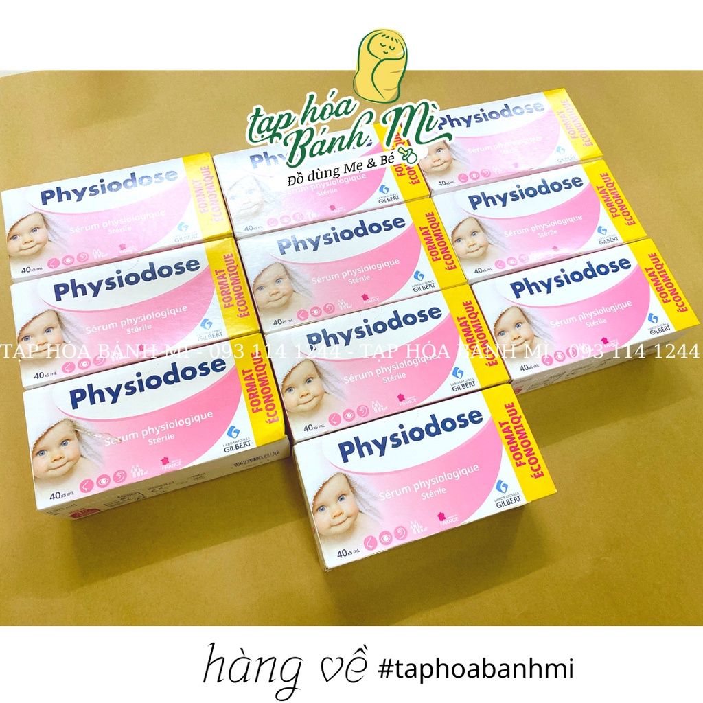 Nước muối Physiodose hộp 40 ống (nội địa)