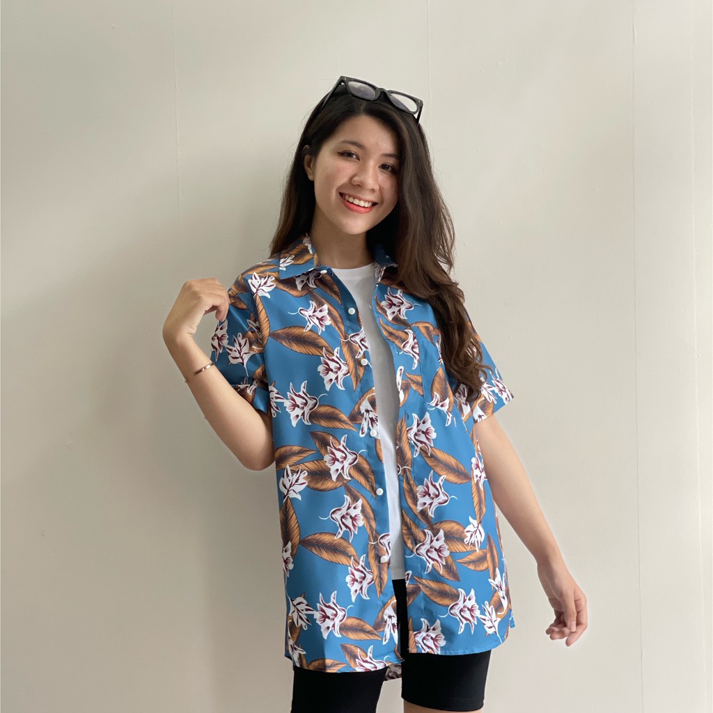 ÁO SƠ MI FORM RỘNG DÀNH CHO NỮ HOẠ TIẾT ĐỘC LẠ MỚI LẠ , PHONG CÁCH