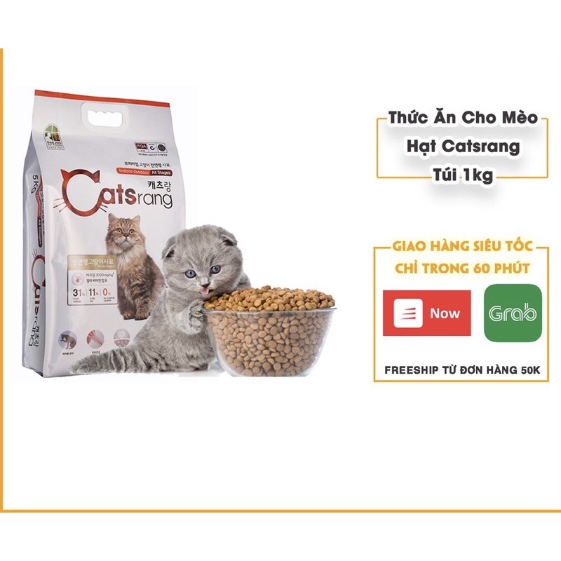 (500g-1kg)Thức ăn cho mèo Catsrang túi Zip 500g-1kg Dành cho mọi lứa tuổi