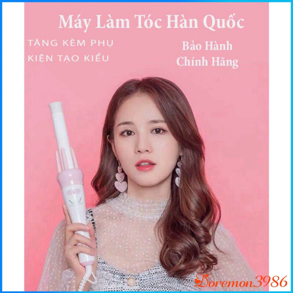 [XẢ KHO] [ BẢO HÀNH 12 THÁNG ] MÁY LÀM TÓC UỐN XOĂN XOAY TỰ ĐỘNG 360 VIVID & VOGUE HÀN QUỐC, TẶNG KÈM PHỤ KIỆN TẠO KIỂU