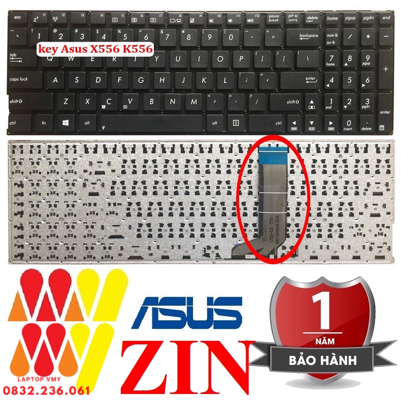 Bàn phím laptop Asus A556 A556U A556UA A556UB A556UF A556UV A556UR A556UJ