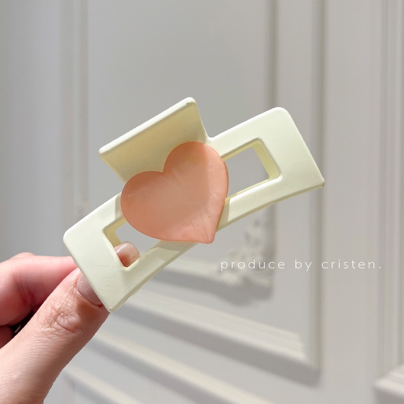 Kẹp Tóc Càng Cua Sau Lưng Màu Hồng Ngọt Ngào Phong Cách Hàn Quốc Cho Nữ