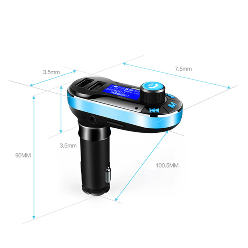 Thiết Bị Phát Nhạc Mp3 Bluetooth Không Dây 5v 0-50 Độ Win Xp Cho Xe Hơi