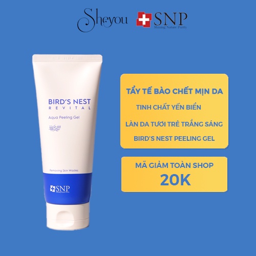 Tẩy Tế Bào Chết Da Mặt Sạch Sâu, Trắng Mịn, Tinh Chất Yến Biển|Bird's Nest Revital Aqua Peeling Gel