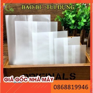 [Chuyên Sỉ] 100 Bao Bì Túi Hàn Miệng Đựng Bánh Kẹo Trắng Mờ Trơn ❤️Chất Liệu Cao Cấp - Hàng Loại 1