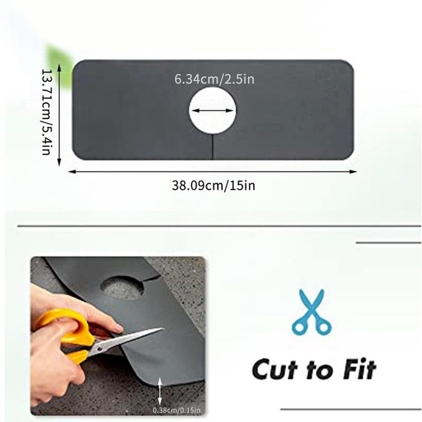 Set 2 Miếng Lót Thấm Nước Gắn Vòi Nước Tiện Lợi