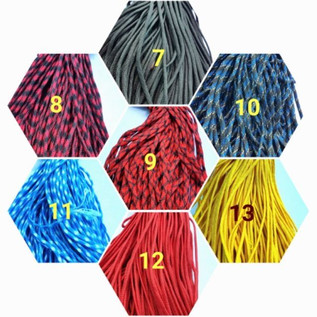 Dây paracord 4mm dẹp (bó 10m)