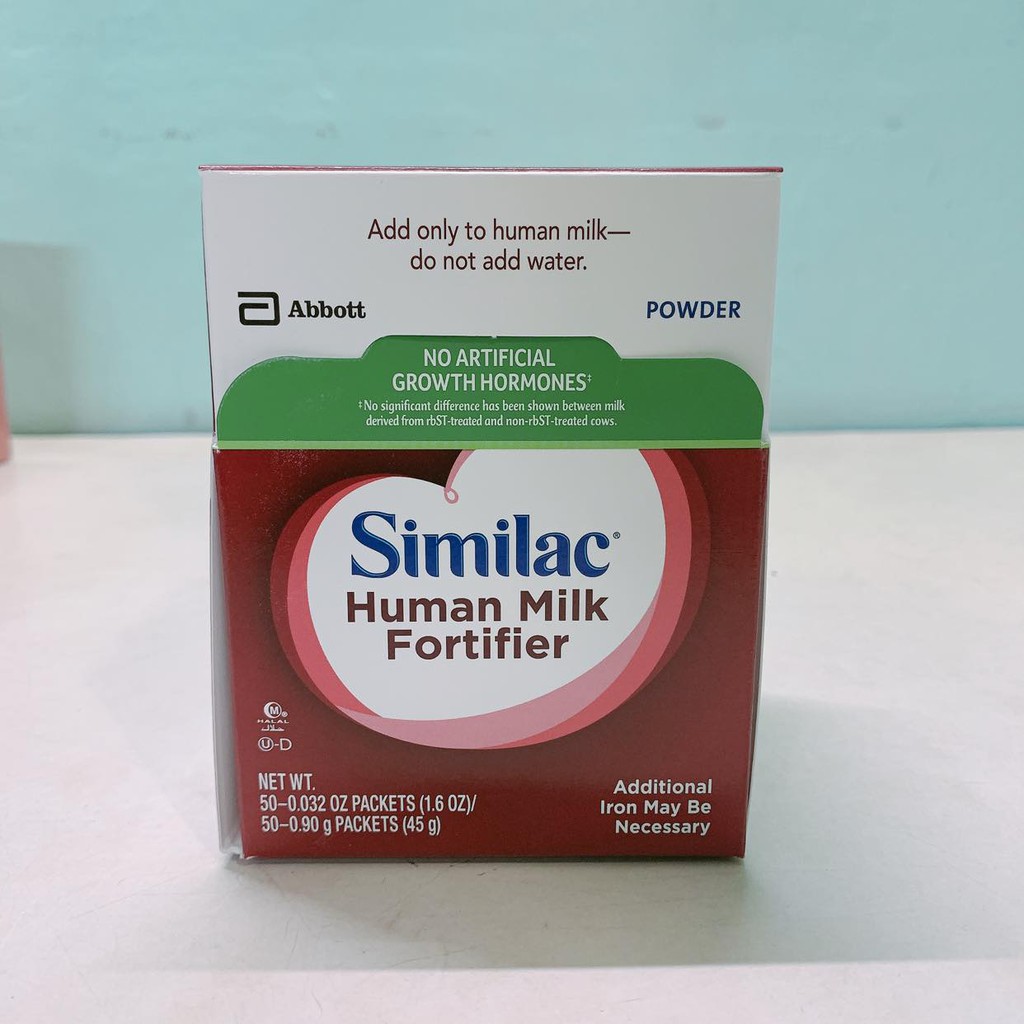 Sữa Similac Human Milk Fortifier 45gram [Hộp 50 gói x 0.9g] SIMILAC HMF ABBOTT BOX