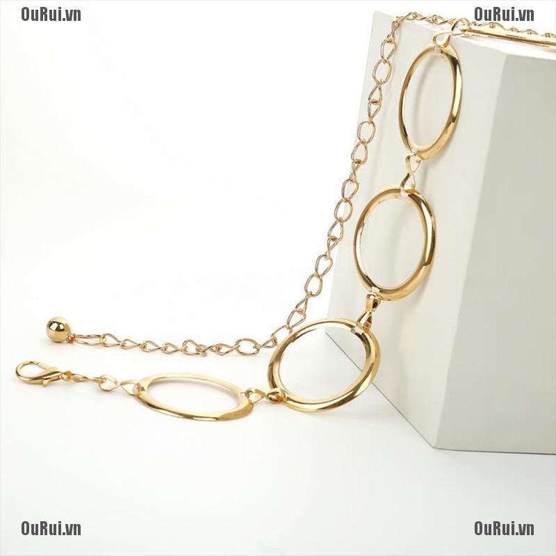 Thắt Lưng Thời Trang Bằng Kim Loại Cá Tính