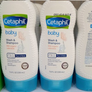 Sữa Tắm Gội Toàn Thân Cetaphil Cho Bé 230ml MẪU MỚI