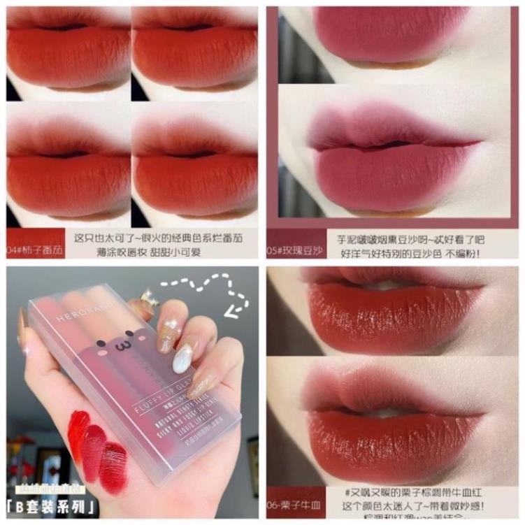 Sét 3 cây son kem lì Hero Orange nội địa Trung | BigBuy360 - bigbuy360.vn