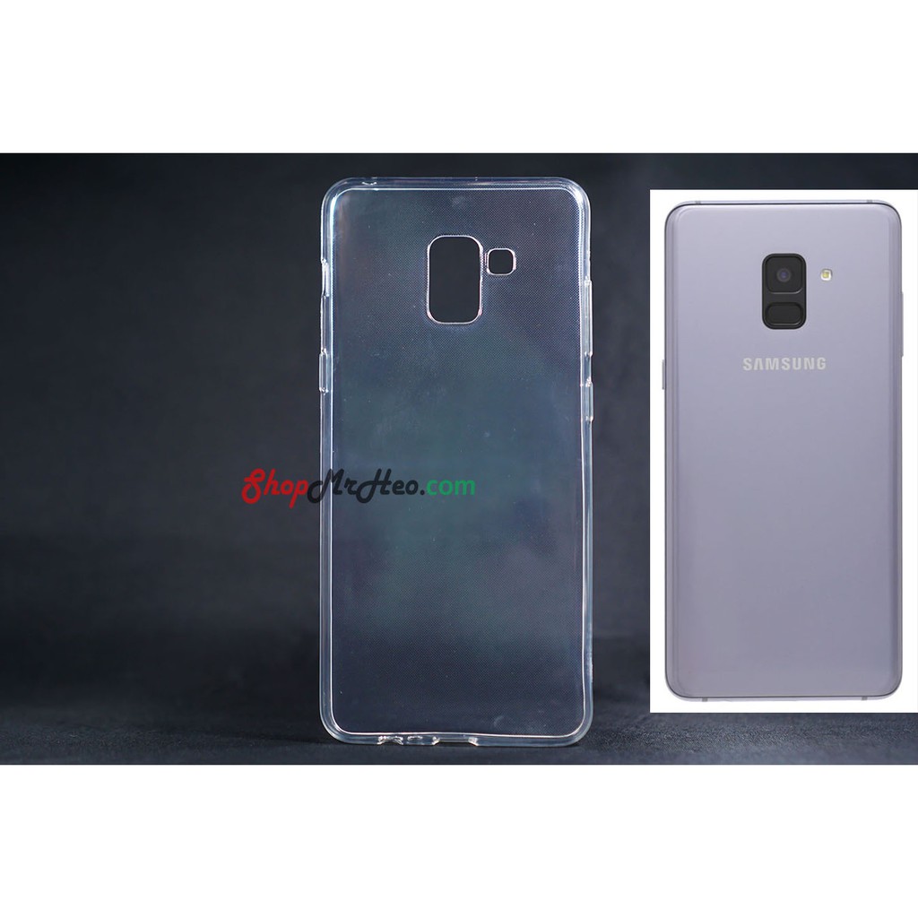[Freeship toàn quốc từ 50k] Ốp dẻo trong Samsung Galaxy A8 Plus Tặng kèm kính cường lực