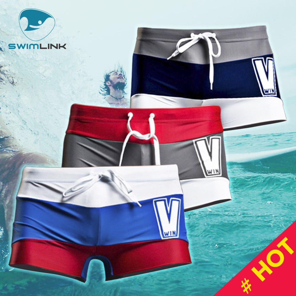 Quần bơi nam boxer Super Body 1502-ST Victory - Hàng nhập khẩu