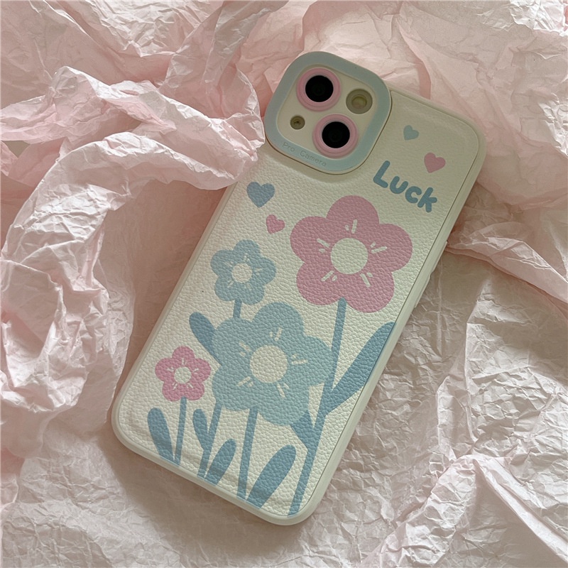 Ốp lưng iphone ốp Điện Thoại Silicon Da Trơn Họa Tiết Hoa Cho iPhone 14 13 12 11 PROMAX XS XR XSMAX SE2020 6 7 8PLUS