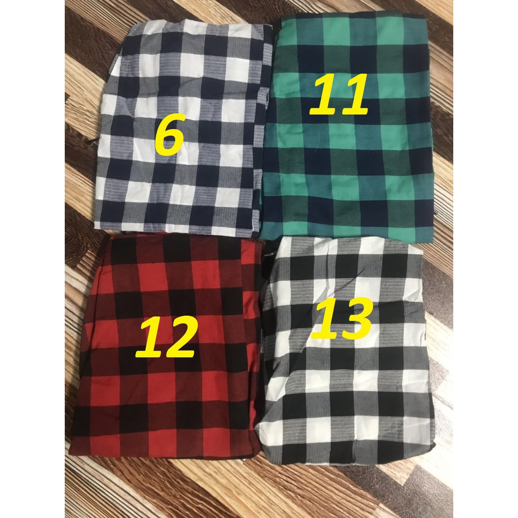 Nhiều mẫu - Quần baggy caro nam nữ kèm ảnh thật