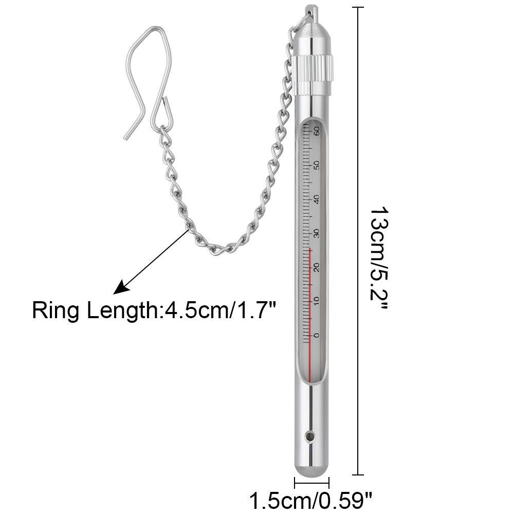 Nhiệt Kế LAKAMIER Câu Cá Kèm Móc Khóa Chất Lượng Cao