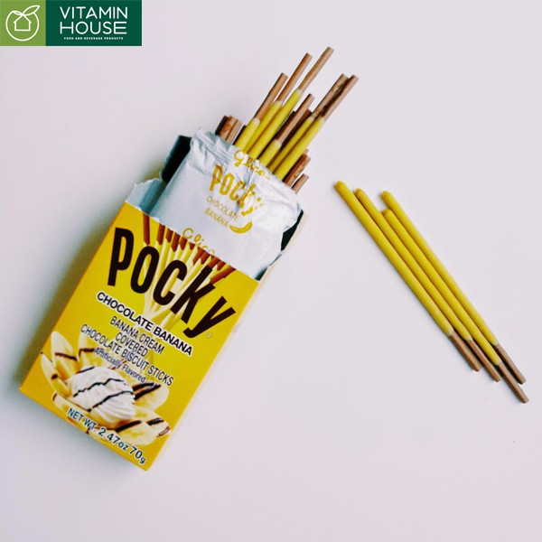 [VITAMIN HOUSE] Bánh que Pocky Chocolate Chuối Thái Glico