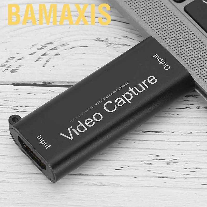 Bamaxis Video Capture Card  4K 1080P HDMI to USB 2.0 HD Record Box for PS4 Streaming Game Recording