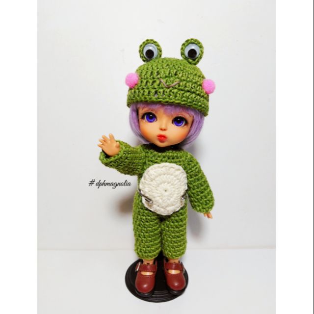 Set đồ len hình ếch size búp bê BJD 1/8, Baboliy