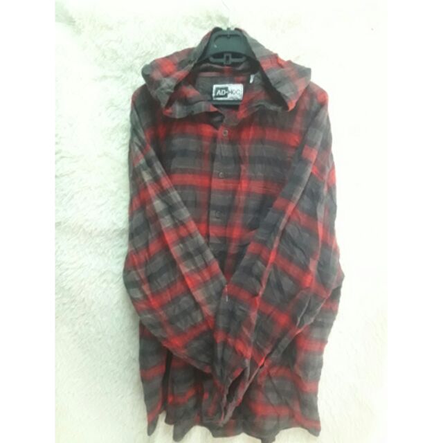 Sơ mi flannel có nón.size xl