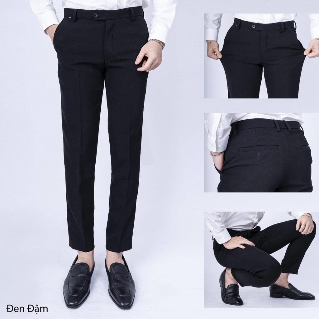 [ 6 Màu] Quần Tây Nam Hàn Quốc Dáng Ôm Công Sở - Quần Âu Nam Trơn Đẹp Chống Nhăn Chống Xù Co giãn- QA04-Gusta