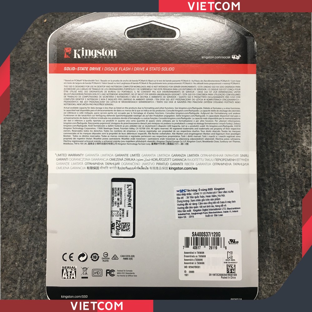 [Mã ELMS4 giảm 7% đơn 500K] Ổ Cứng SSD Kingston 120GB Sata III 2.5'' - Model: SA400S37/120G Bảo Hành 36 Tháng | BigBuy360 - bigbuy360.vn