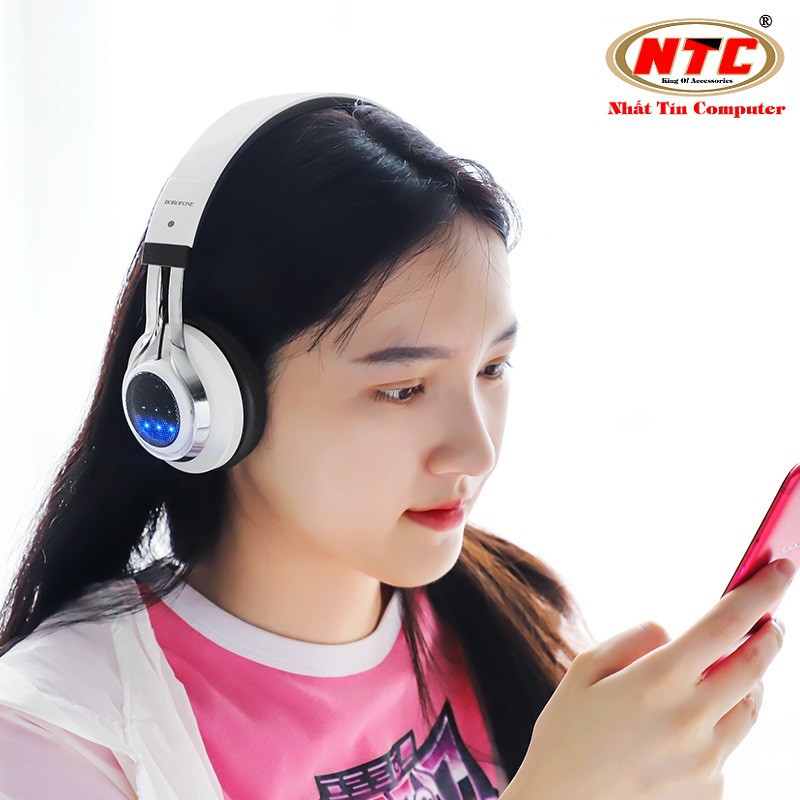 Tai nghe bluetooth chụp tai Borofone BO8 Love Song Wireless V5.0 - Hàng chính hãng