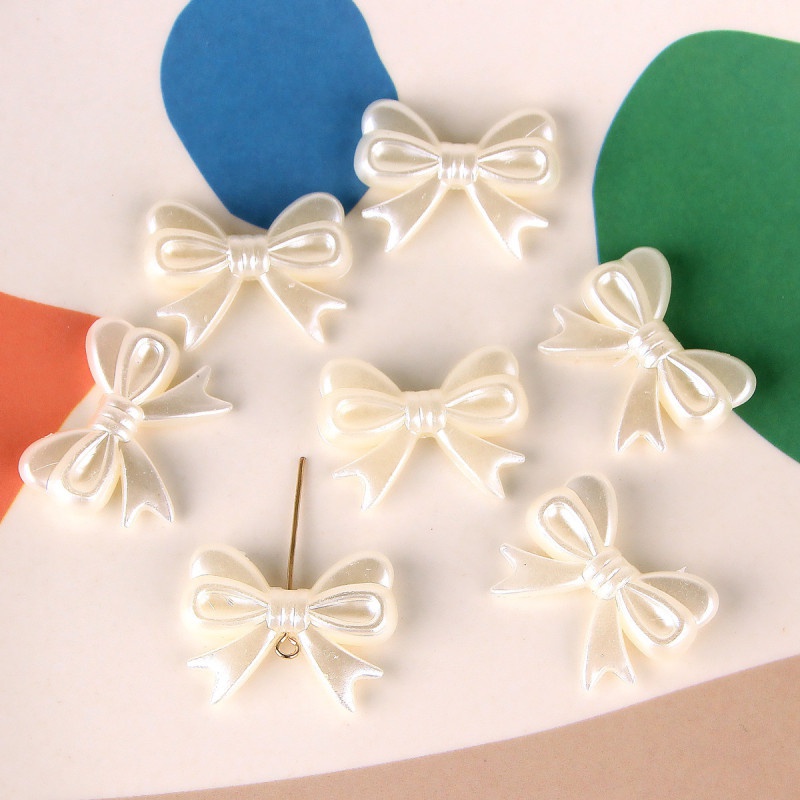 Set 10 Mặt Dây Chuyền Hình Nơ Đính Ngọc Trai Xinh Xắn