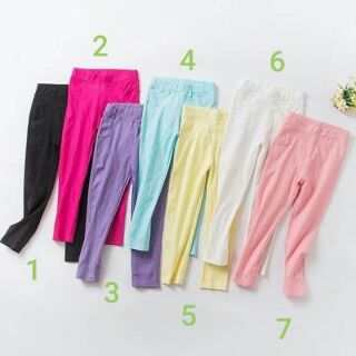 Combo 2 quần legging kaki bé gái