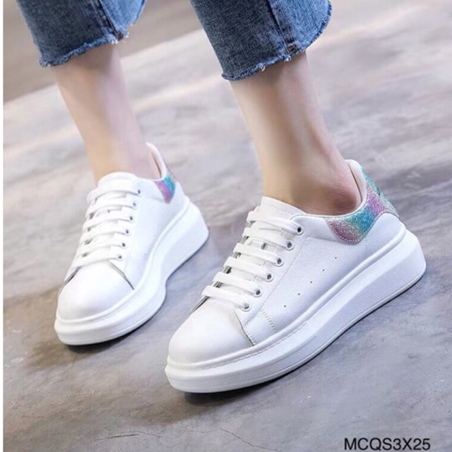 [Mã FAGREEN245 giảm 10% tối đa 30k đơn từ 99k] Giày Thể Thao Gót Nhiều Màu Cầu Vồng MCQ (Sỉ) | BigBuy360 - bigbuy360.vn