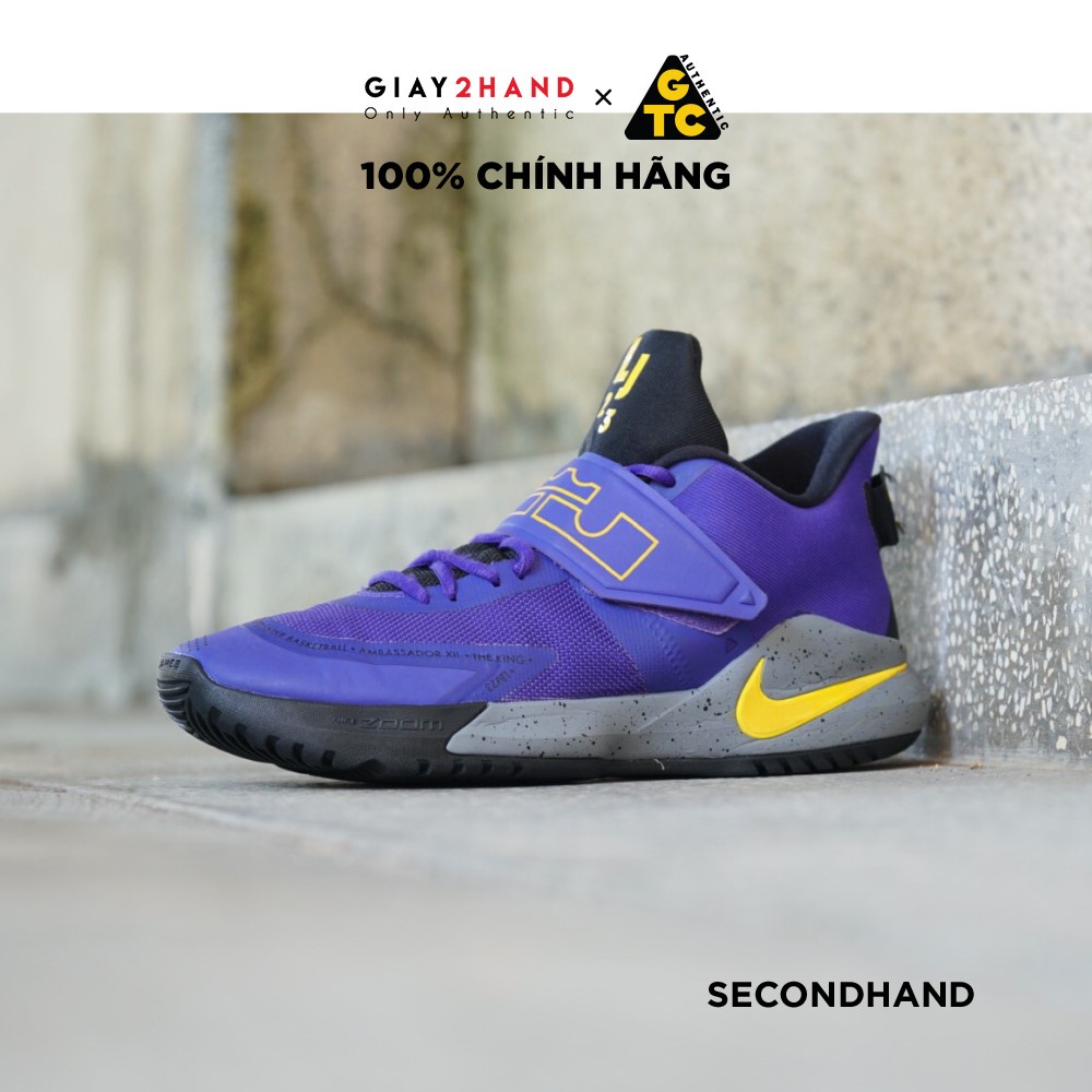 [2hand] Giày Thể Thao NIKE LEBRON AMBASSADOR 12 LAKERS BQ5436-500 GIÀY CŨ CHÍNH HÃNG