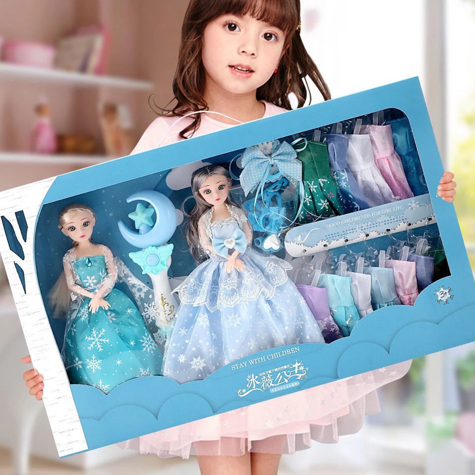 Bộ Búp Bê Công Chúa Barbie Có Khớp Cử Động Dành Cho Bé Gái 3-6 Tuổi