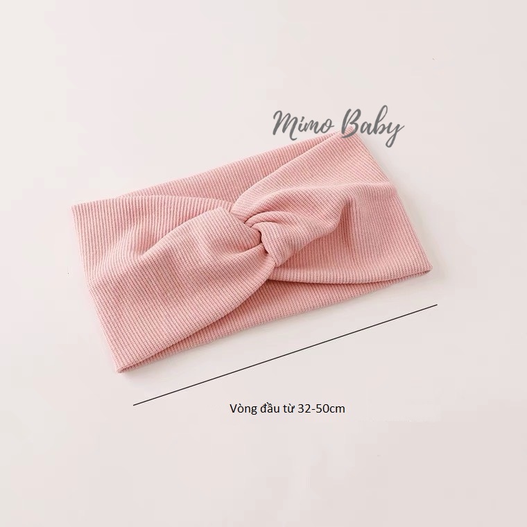 Băng đô thun gân xoắn chéo style hàn quốc dễ thương cho bé BD45 Mimo Baby
