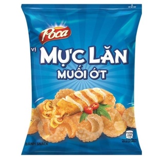Bịch 10 Gói Snack Poca Vị Mực Lăn Muối Ớt